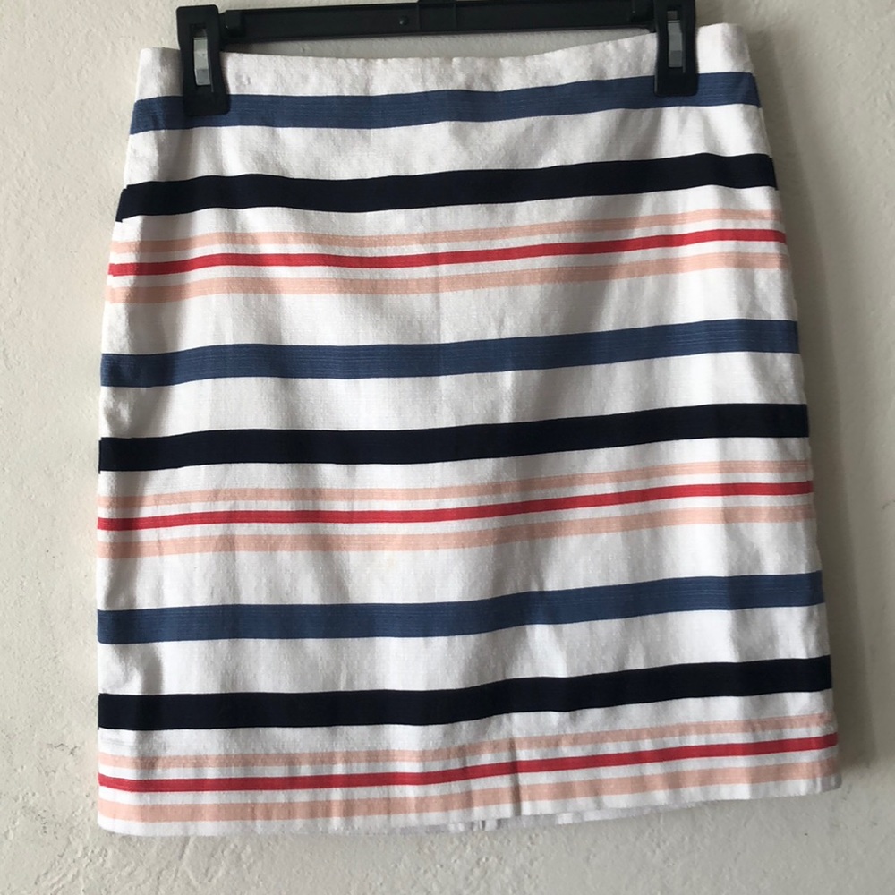 Ann Taylor Stripe Mini Skirt Size 4